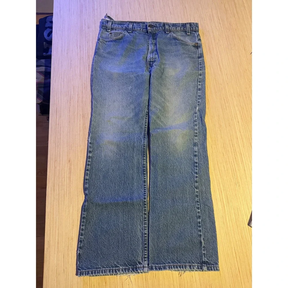 Vintage Levis 517 Orange Tab Mens 36x30 Blue Jeans Bootcut 1980s denim 38